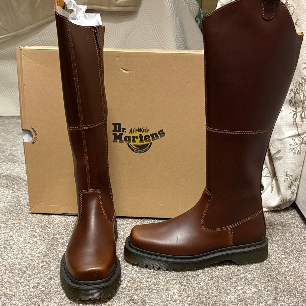Dr. Martens Dark Brown Leather Boots